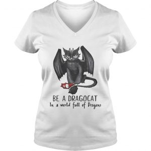 Be a Dragocat in a world full of dragons Ladies Vneck