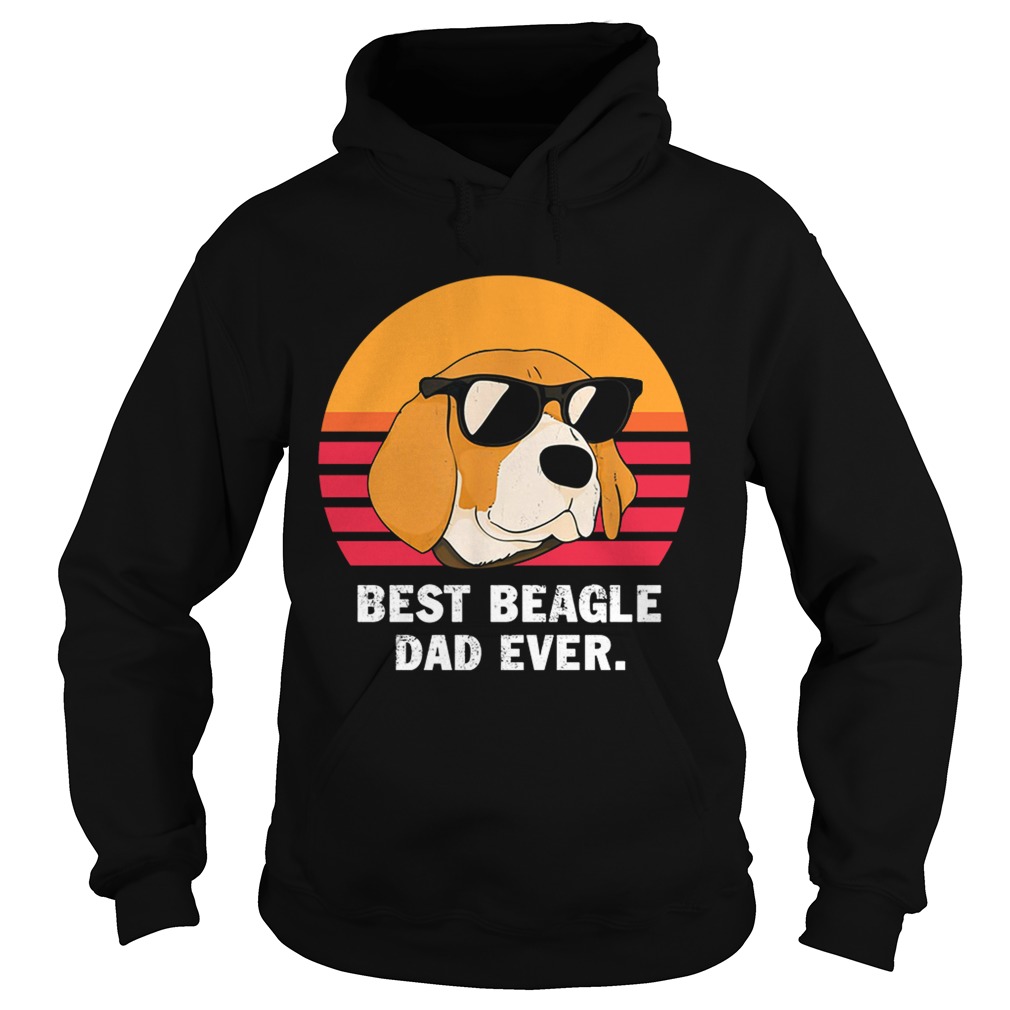 Best beagle dad ever retro Hoodie
