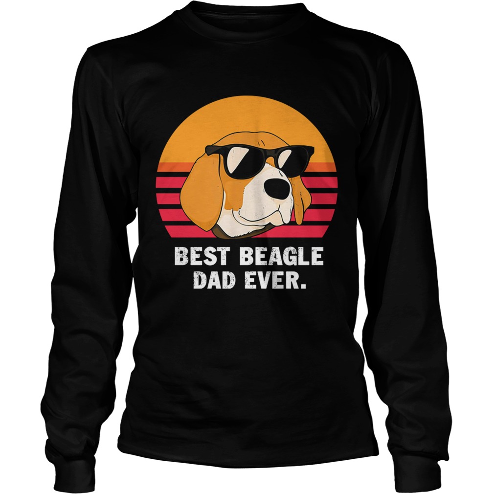 Best beagle dad ever retro LongSleeve