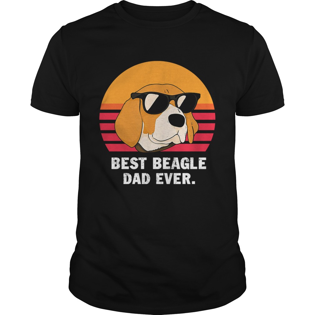Best beagle dad ever retro shirt