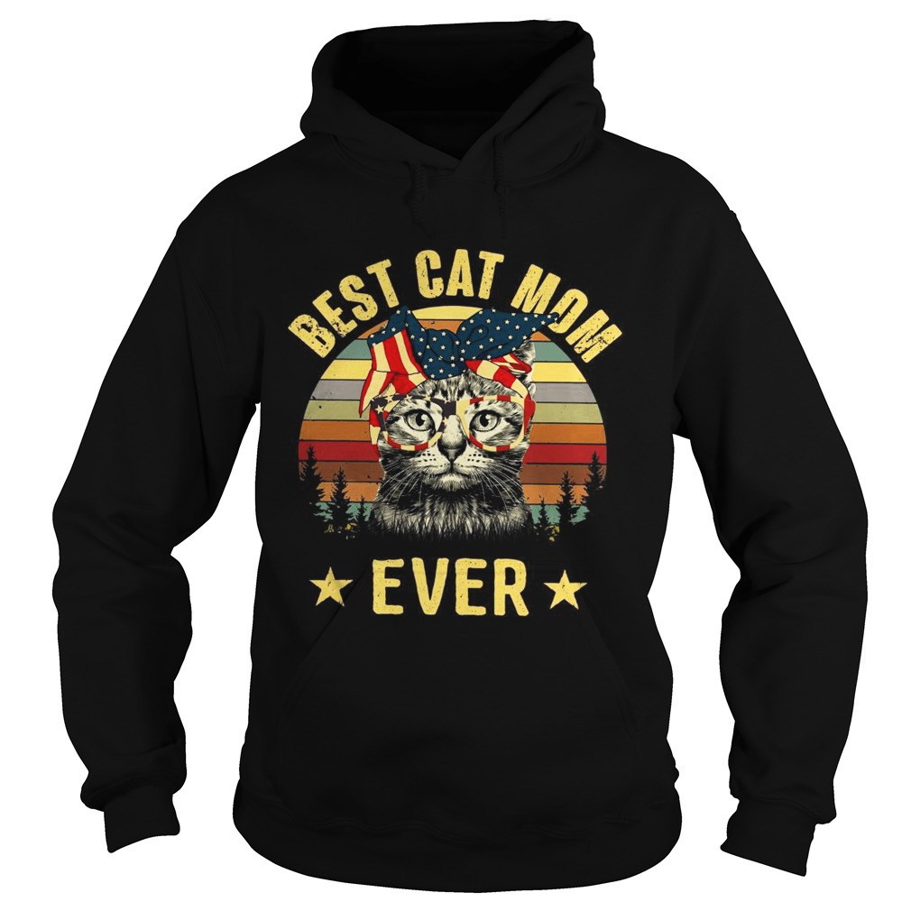 Best cat mom ever Independence Day Hoodie