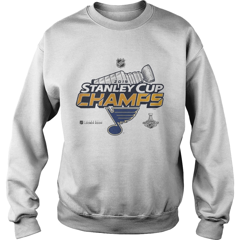 Blue Stanley Cup Champs 2019 Sweatshirt