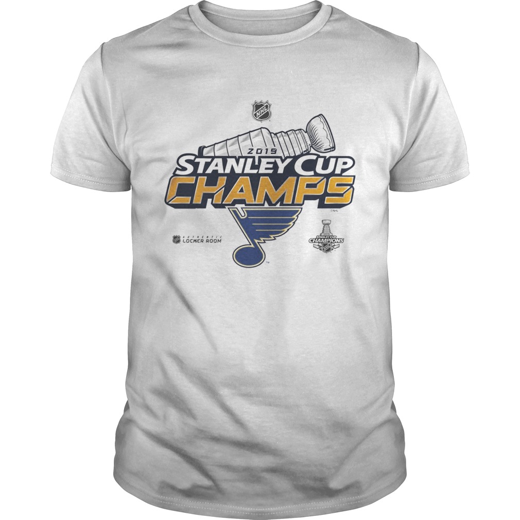Blue Stanley Cup Champs 2019 shirt