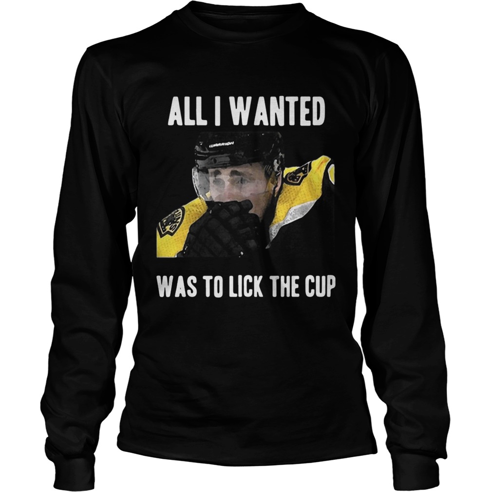 Brad Marchand All I Wanted Was To Lick The Cup Shirt LongSleeve