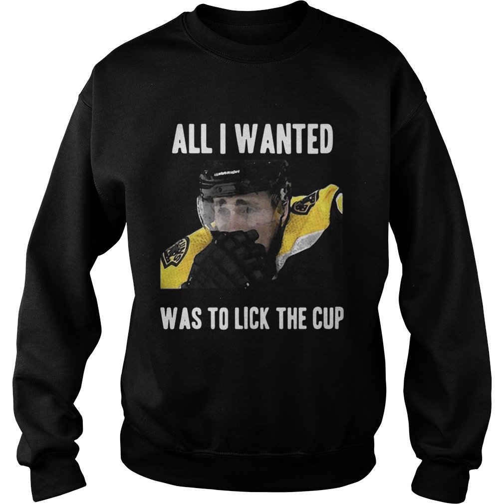 Brad Marchand All I Wanted Was To Lick The Cup Shirt Sweatshirt
