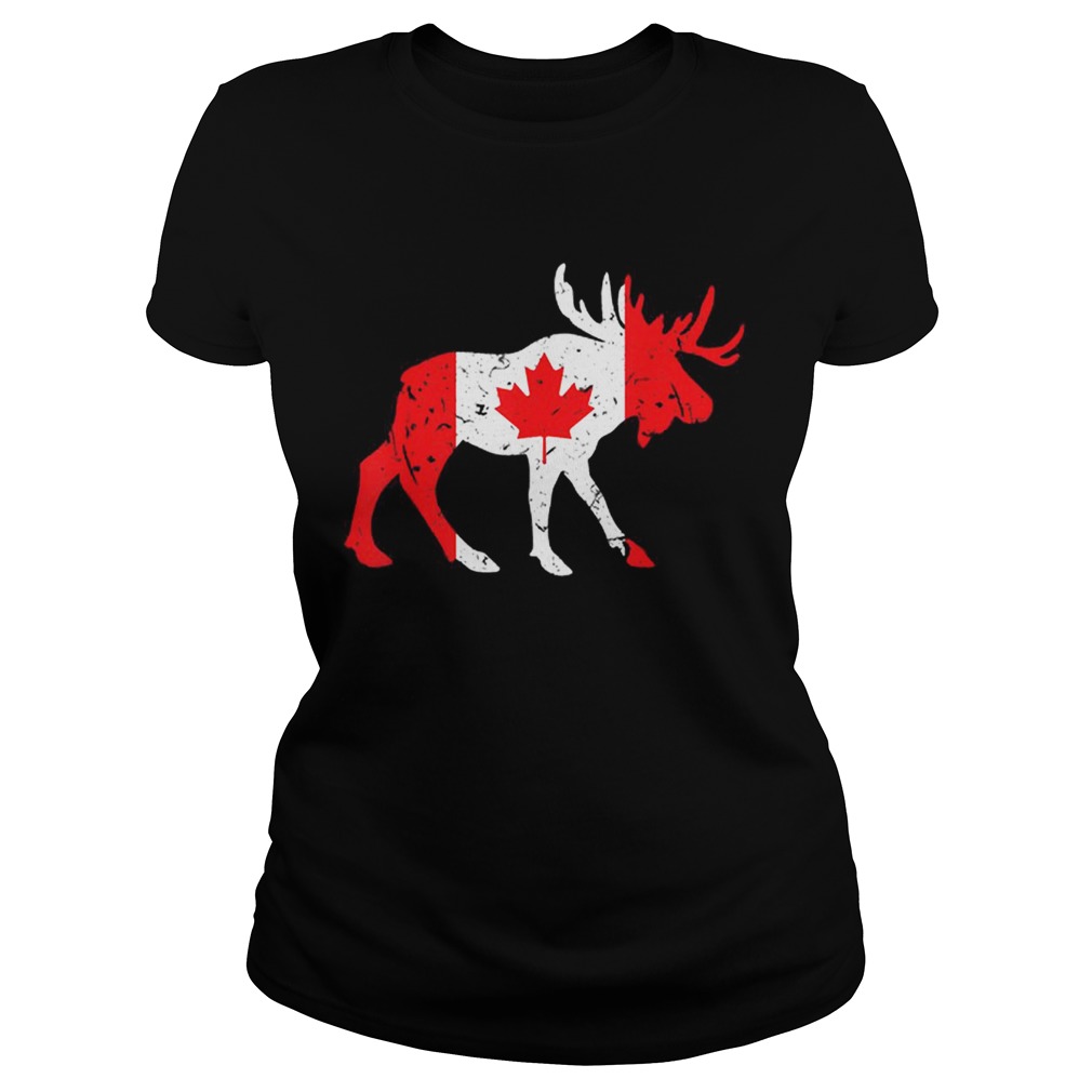 Canada Maple Leaf Animal Canadian Flag Happy Canada Day Classic Ladies