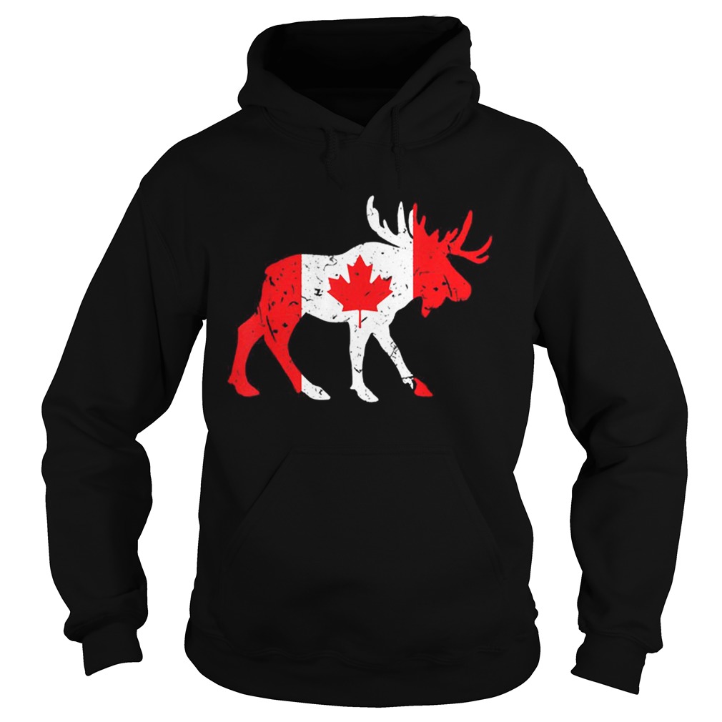 Canada Maple Leaf Animal Canadian Flag Happy Canada Day Hoodie