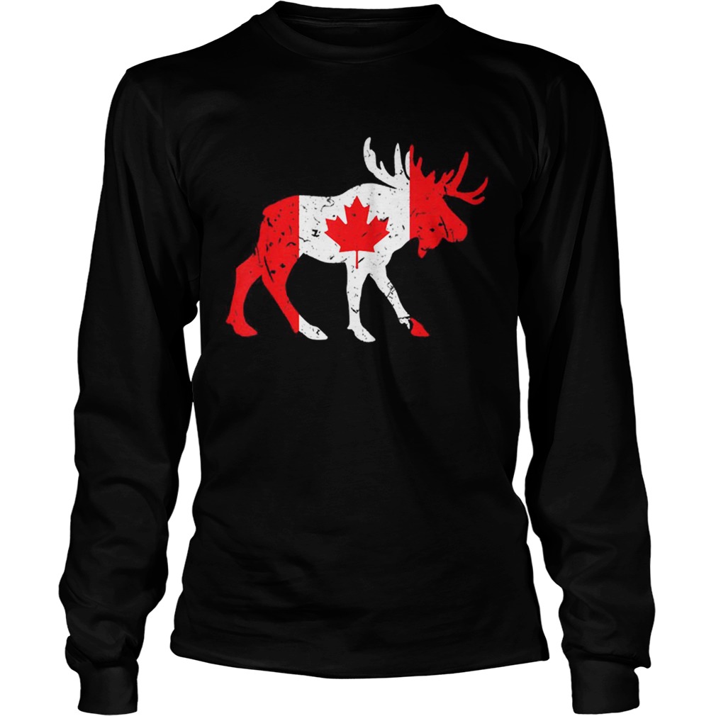 Canada Maple Leaf Animal Canadian Flag Happy Canada Day LongSleeve