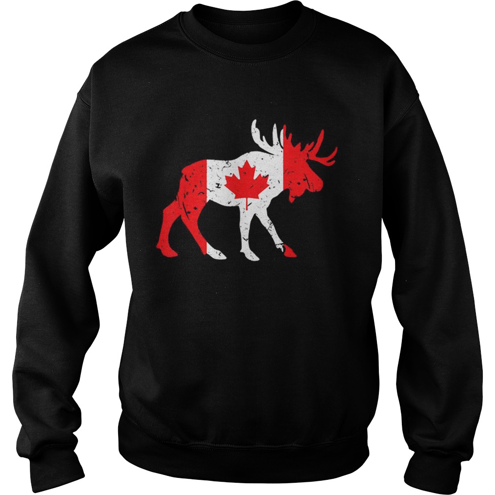 Canada Maple Leaf Animal Canadian Flag Happy Canada Day Sweatshirt