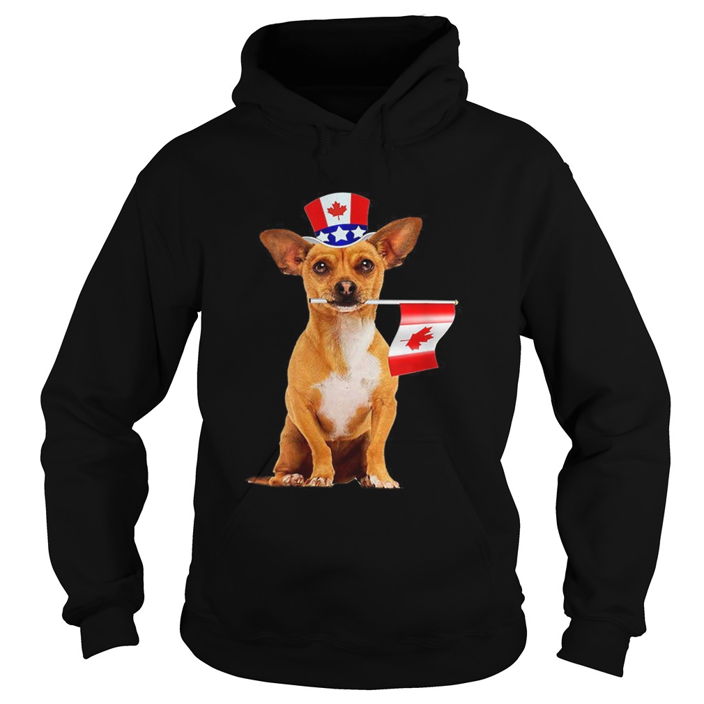 CanadaMaple Leaf Chihuahua Canadian Flags Hoodie