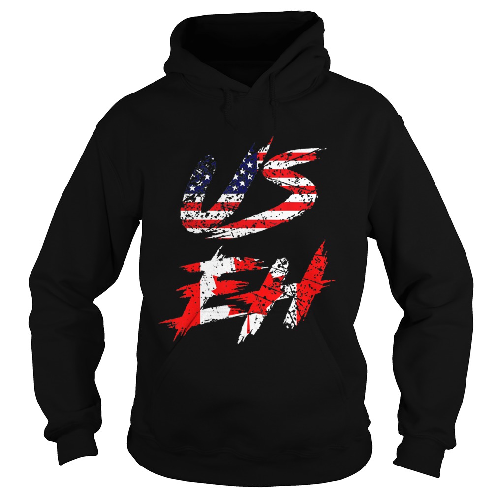 Canadian American US EH Canada Day Hoodie