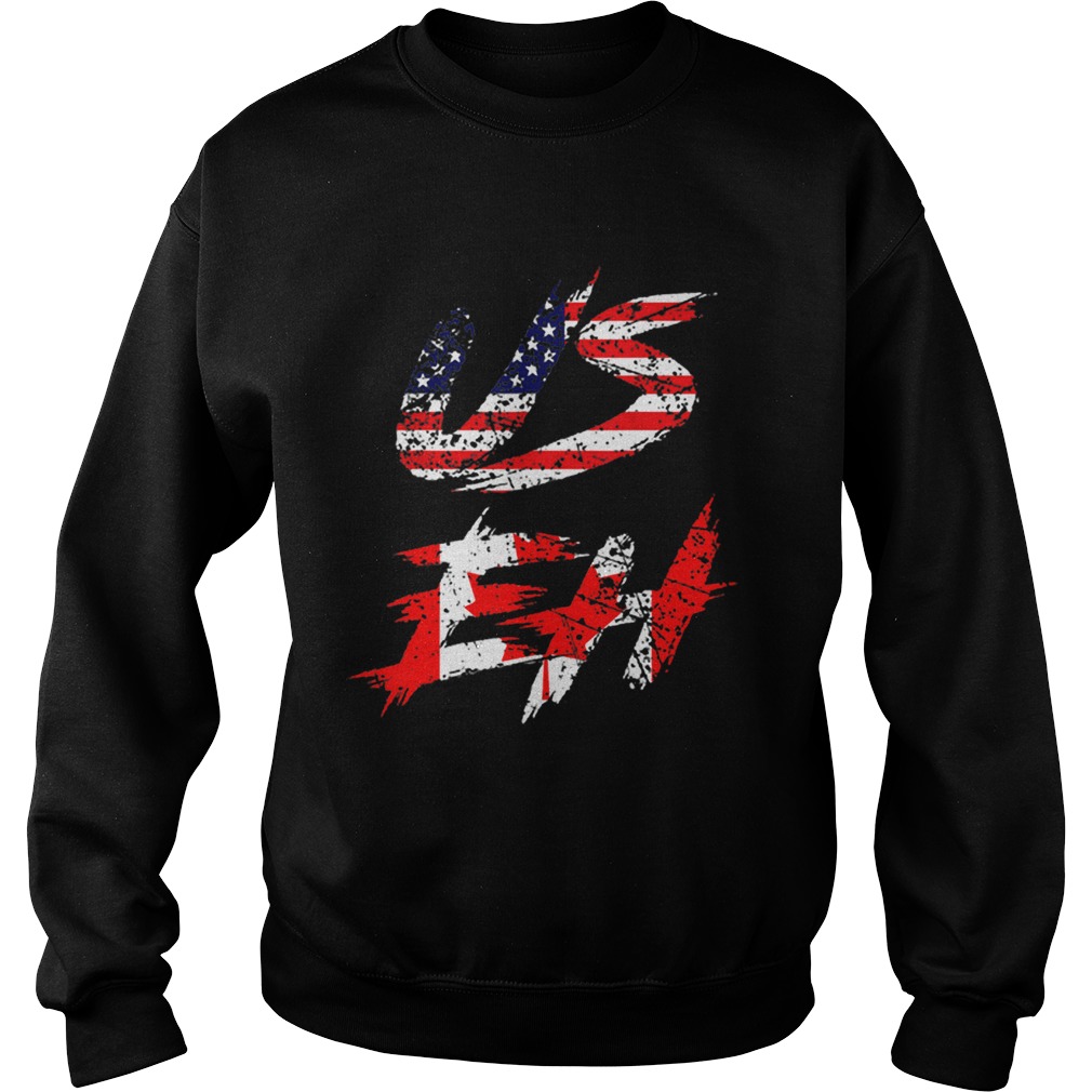 Canadian American US EH Canada Day Sweatshirt