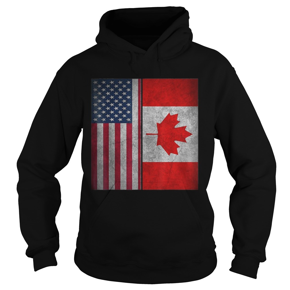 Canadian American Usa Canada Flag 4th Of July Hoodie