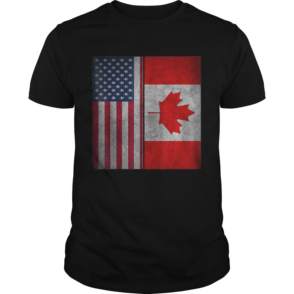 Canadian American Usa Canada Flag 4th Of July shirt