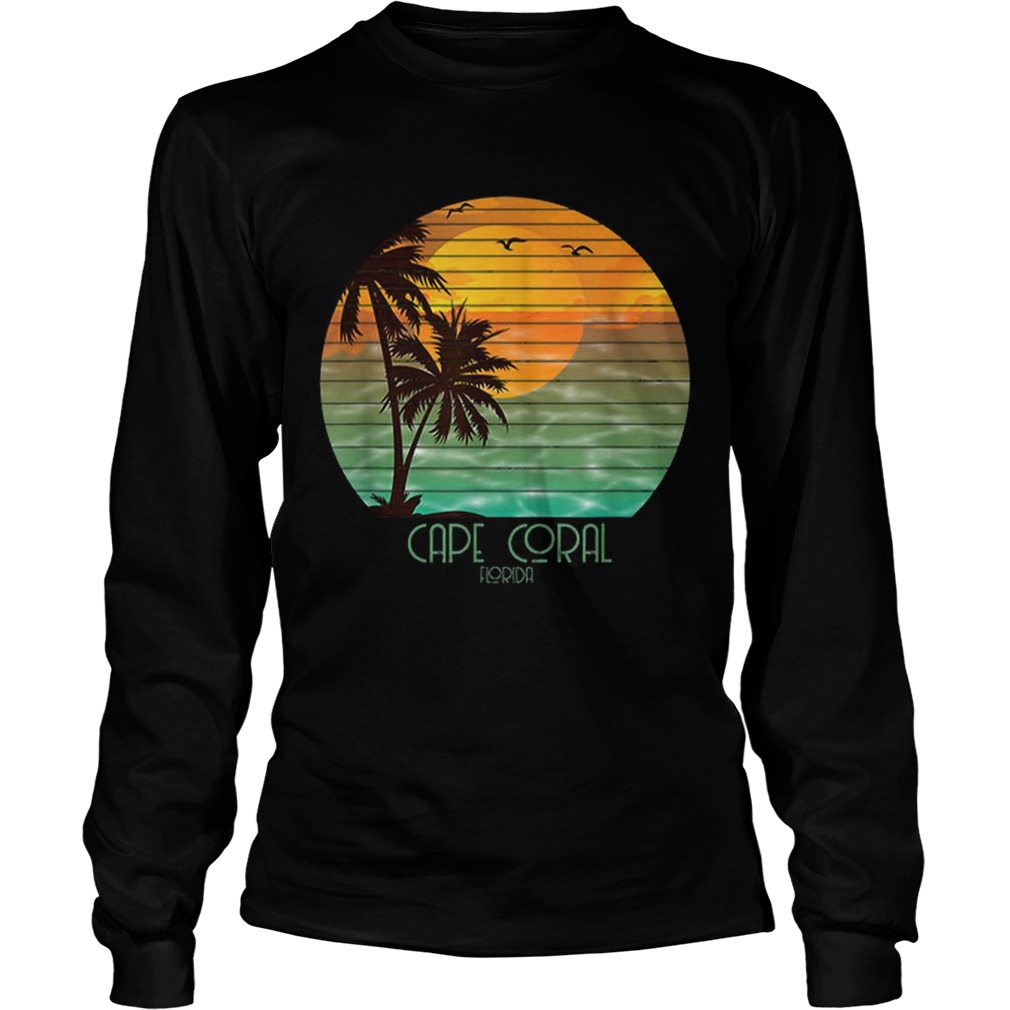 Cape Coral Florida Sunset Beach Summer Vacation Shirt LongSleeve