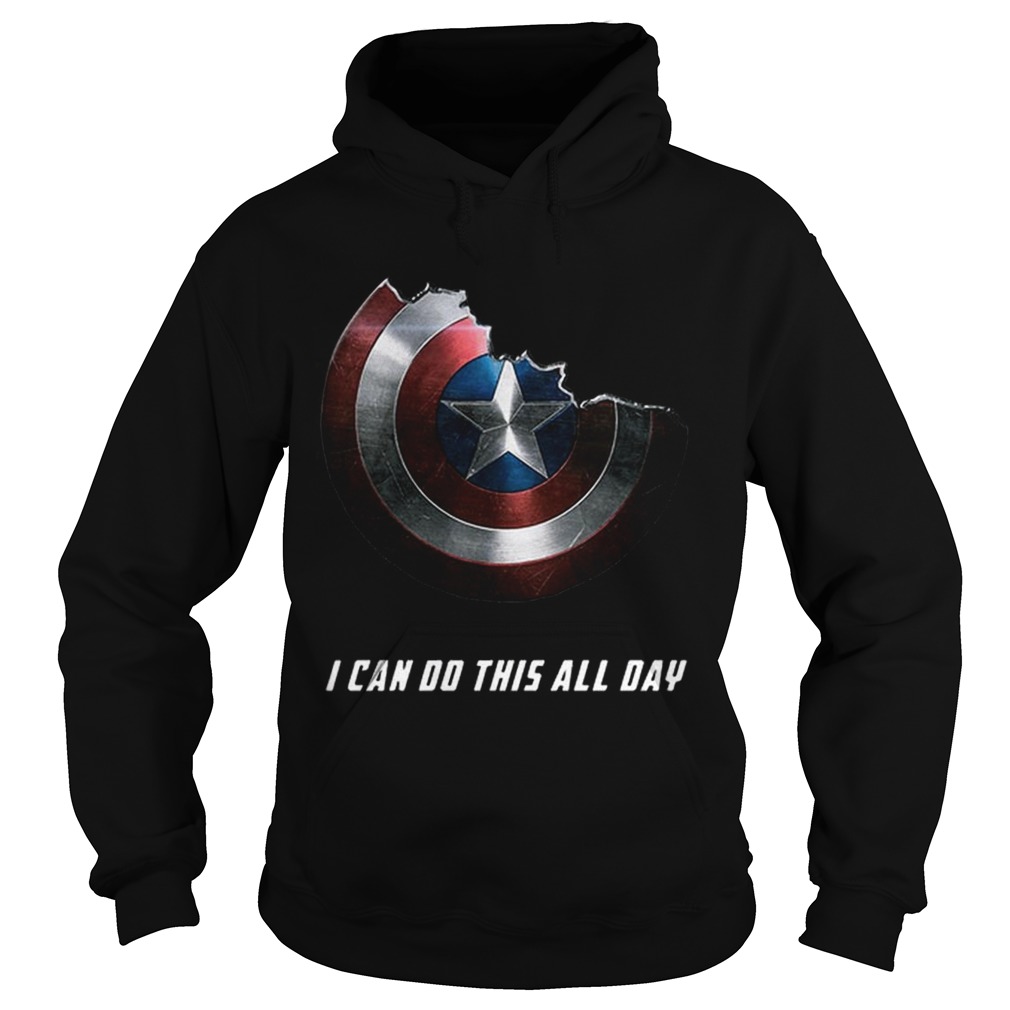 Captain America shield i can do this all day Hoodie