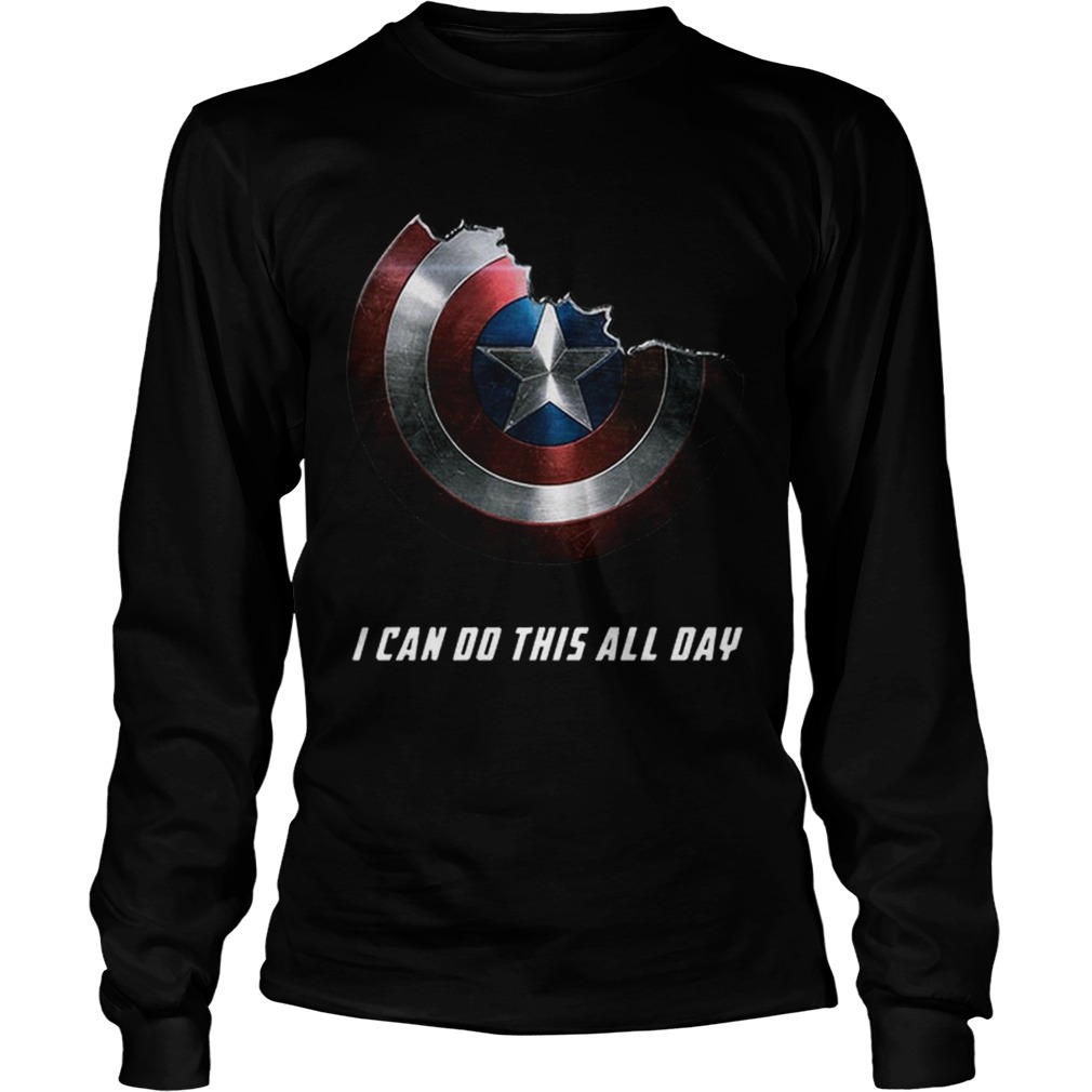Captain America shield i can do this all day LongSleeve