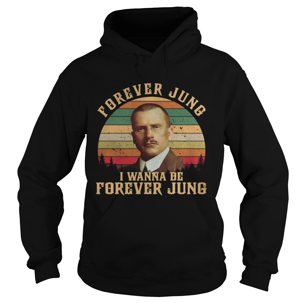 Carl Jung Forever Jung I Wanna Be Forever Jung sunset Hoodie