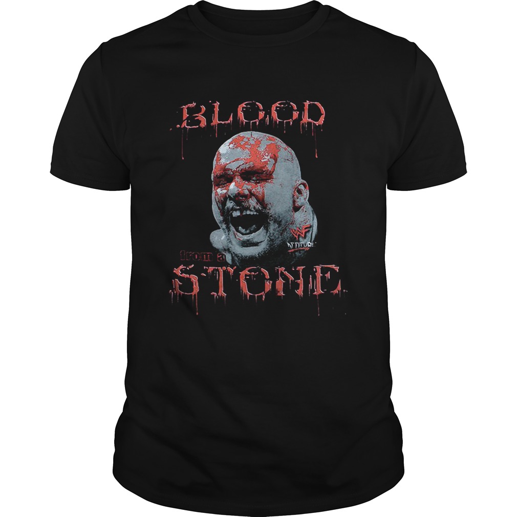 Cold Steve Austin Bloody Face blood from a stone shirt