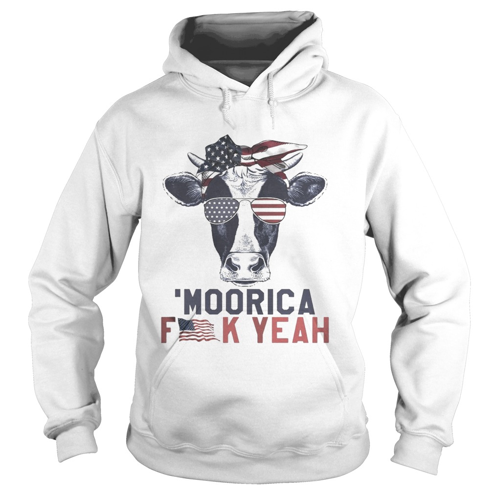 Cow Moorica fuck yeah Hoodie