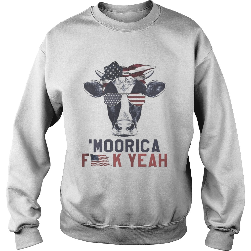 Cow Moorica fuck yeah Sweatshirt
