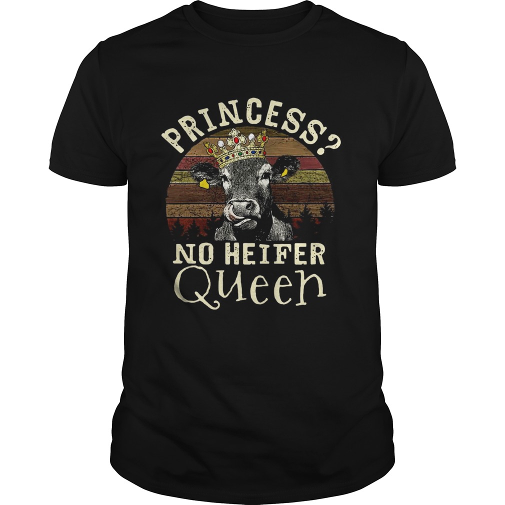 Cow princess no Queen vintage sunset shirt