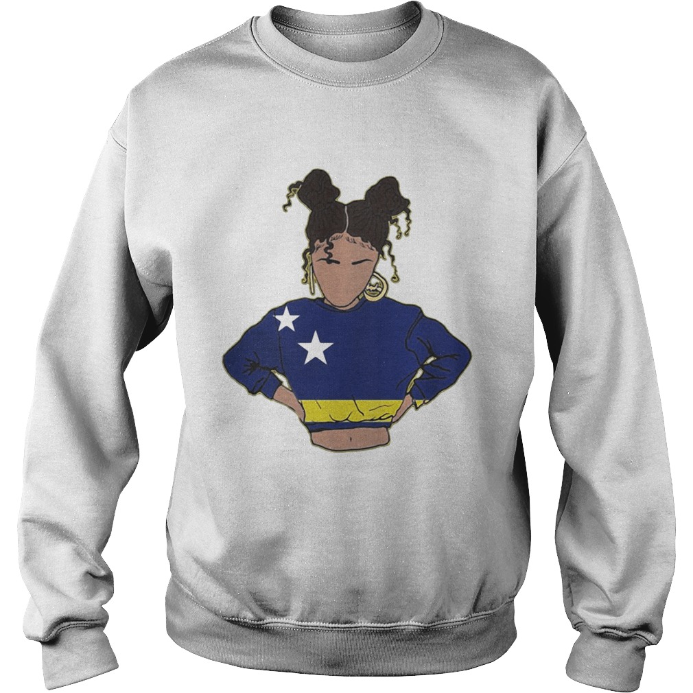 Curacao Flag Girls Rock Sweatshirt