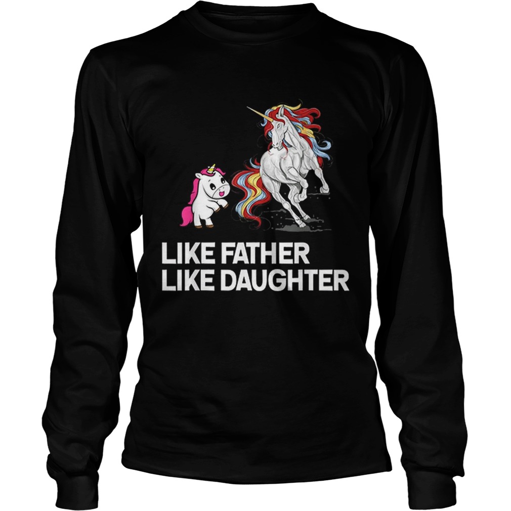 Dad Unicorn Father Daughter Fathers Day LongSleeve