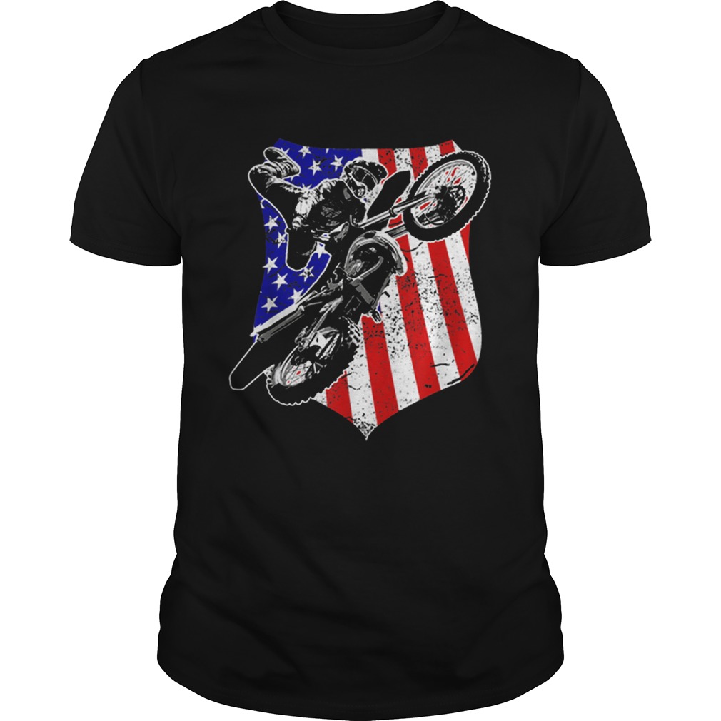 Dirt Bike Motocross 4th of July shirt