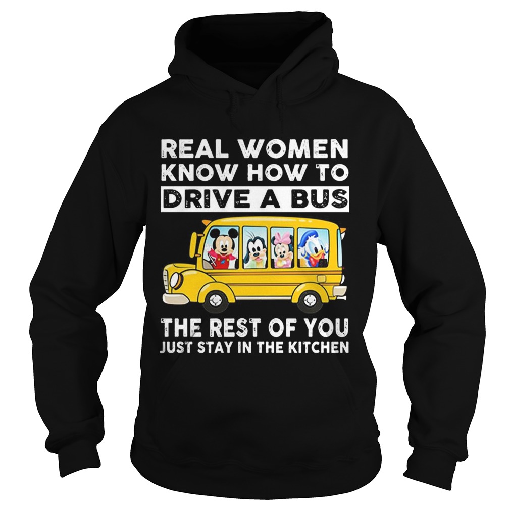 Disney school bus real women know how to drive a bus Hoodie