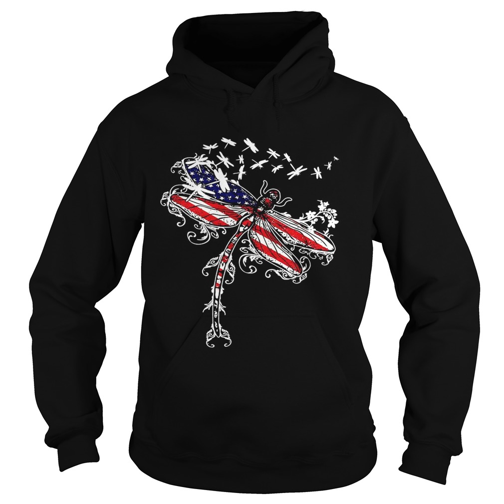 Dragonfly 4th of July independence day Hoodie
