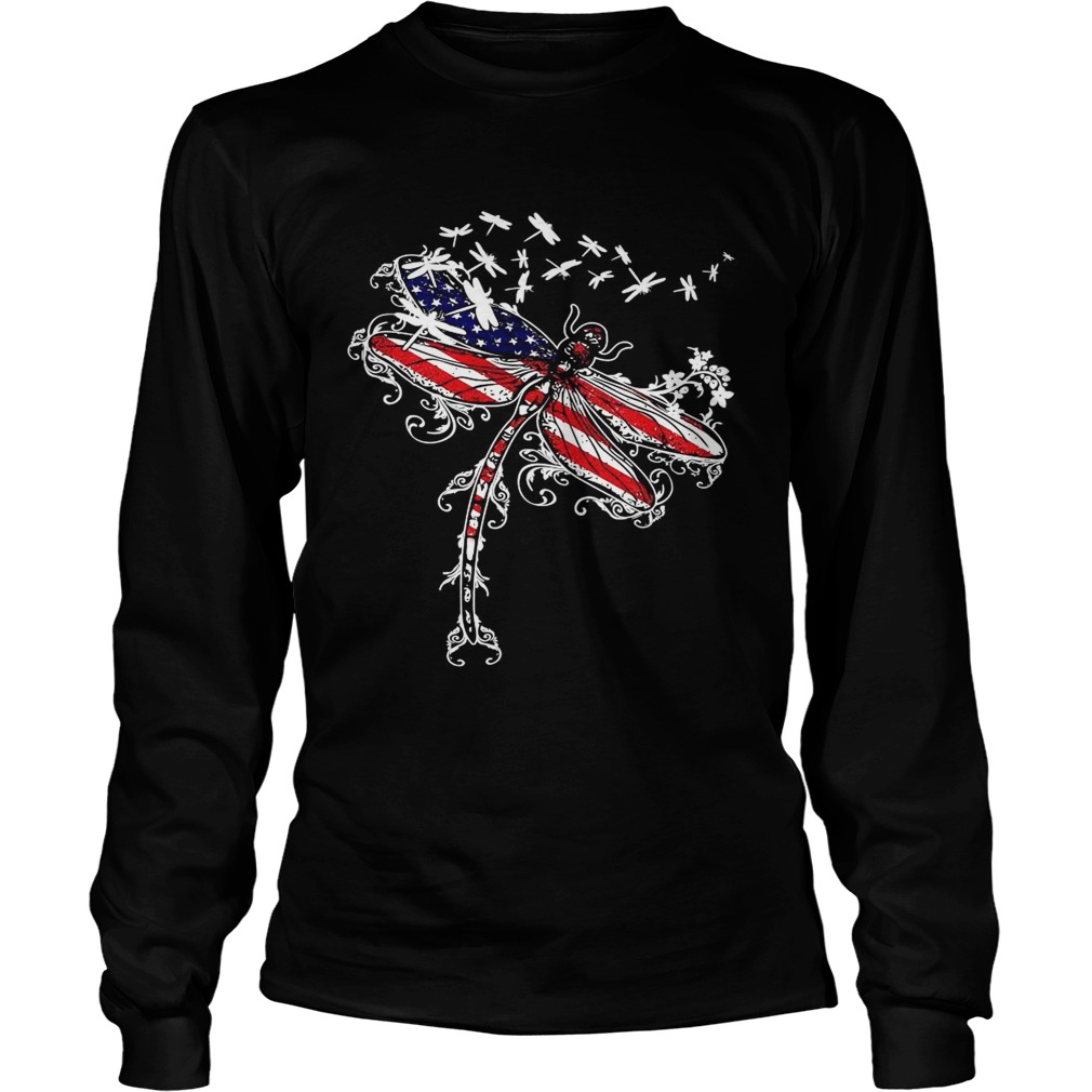 Dragonfly 4th of July independence day LongSleeve