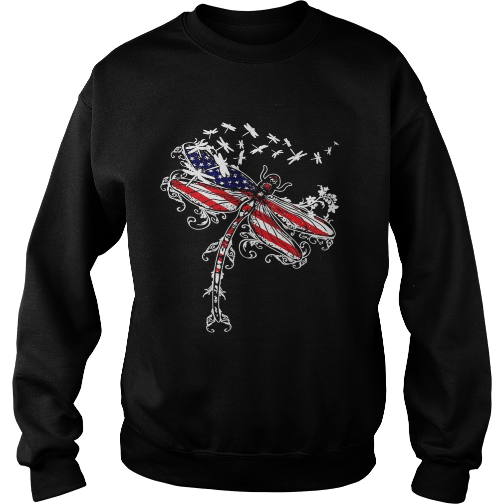 Dragonfly 4th of July independence day Sweatshirt