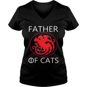 Father Of Cats Ladies Vneck