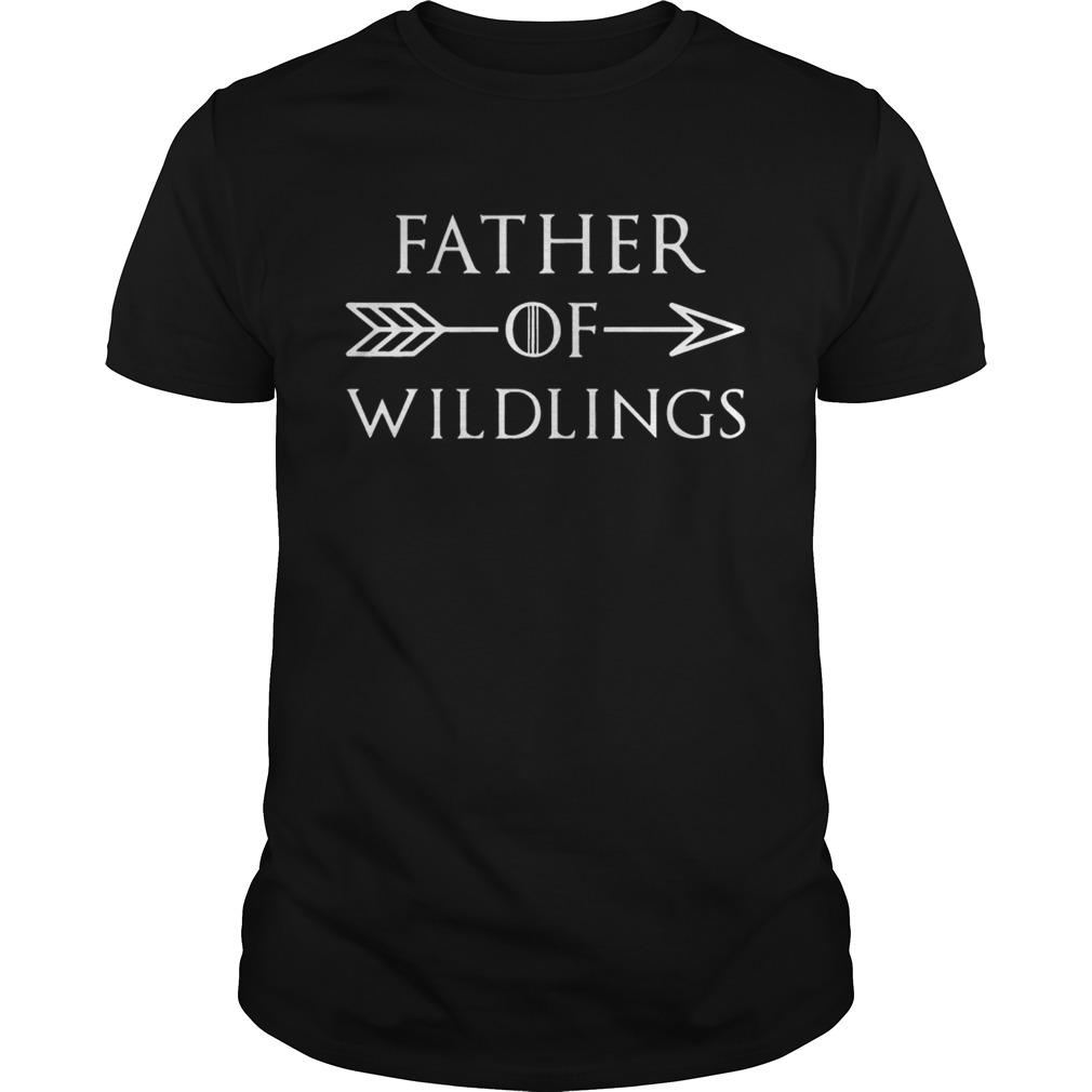 Fathers Day Gift Tshirt Dad Of Wildlings Personalization Kids Names t shirt
