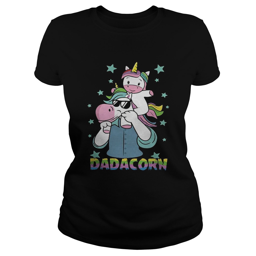 Fathers day Unicorn Dadacorn Classic Ladies