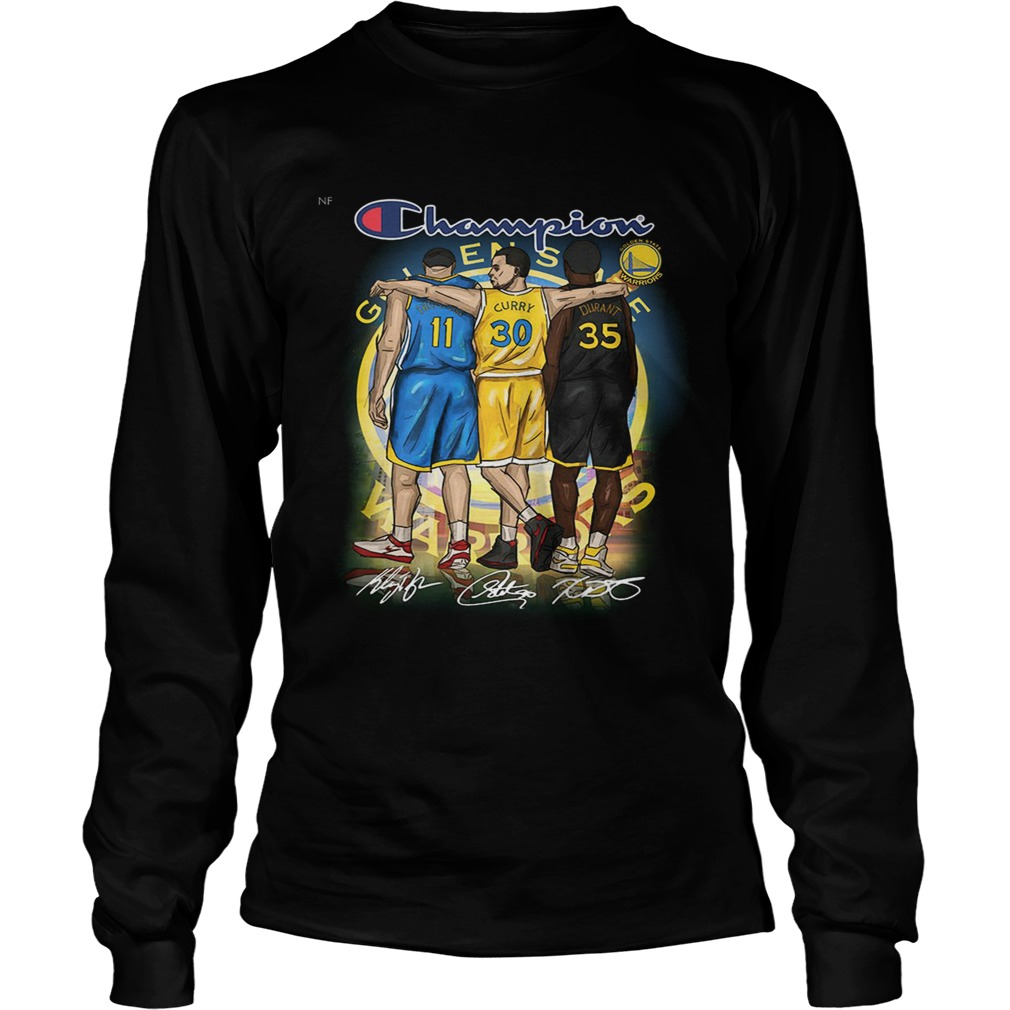 Golden State Warriors Champion Thomson Curry Durant LongSleeve