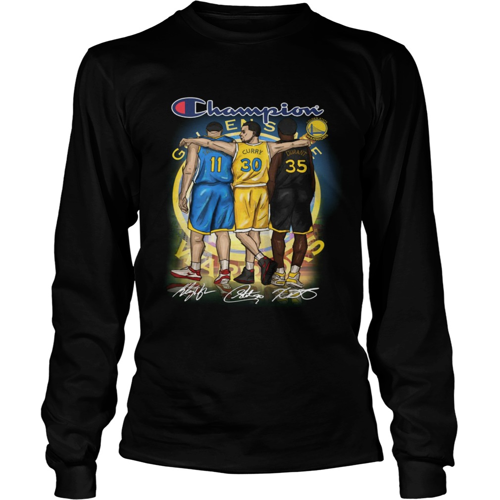 Golden state warriors champion thompson curry durant LongSleeve
