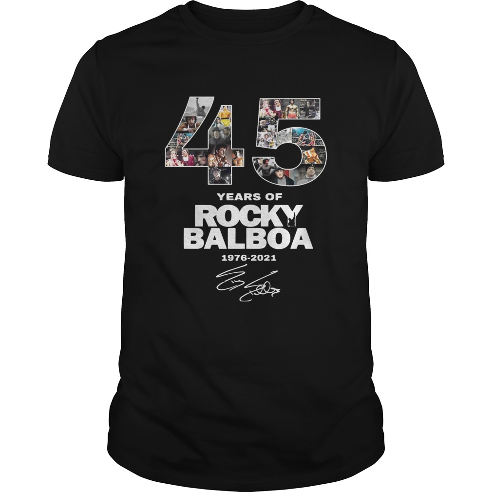 45 Years Of Rocky Balboa Signature shirt - Trend Tee Shirts Store