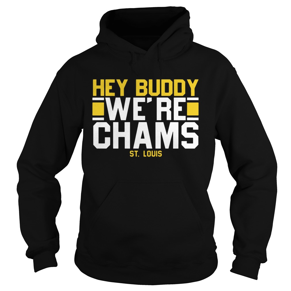 Hey Buddy Were Champions St Louis Blues Shirt Hoodie