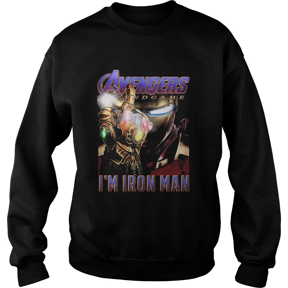 Hot Avengers Endgame The Snap Im Iron Man Sweatshirt