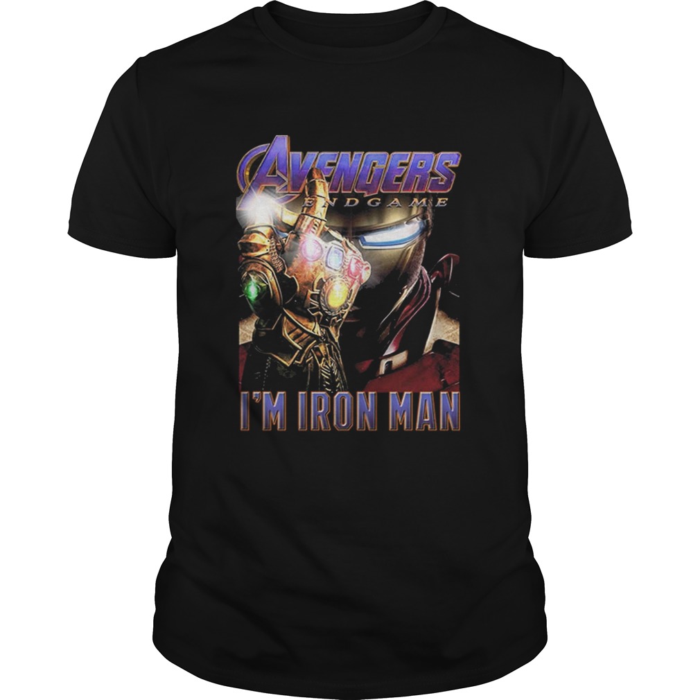 Hot Avengers Endgame The Snap Im Iron Man shirt