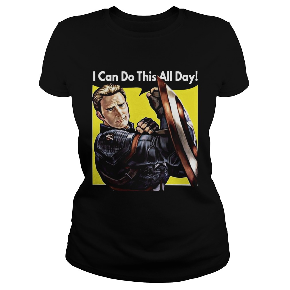 I Can Do This All Day Captain America Shirt Classic Ladies