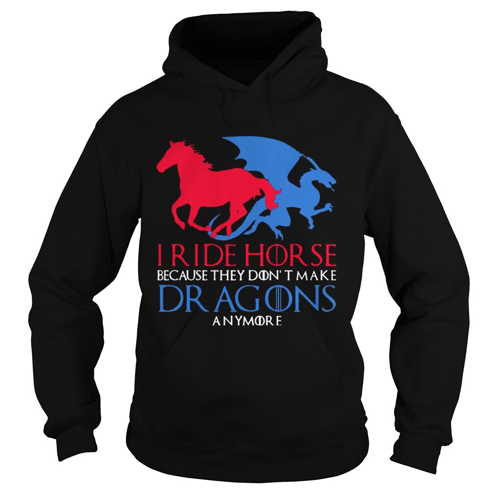 I Ride Horse Because They Dont Make Dragons Anymore Funny T Hoodie