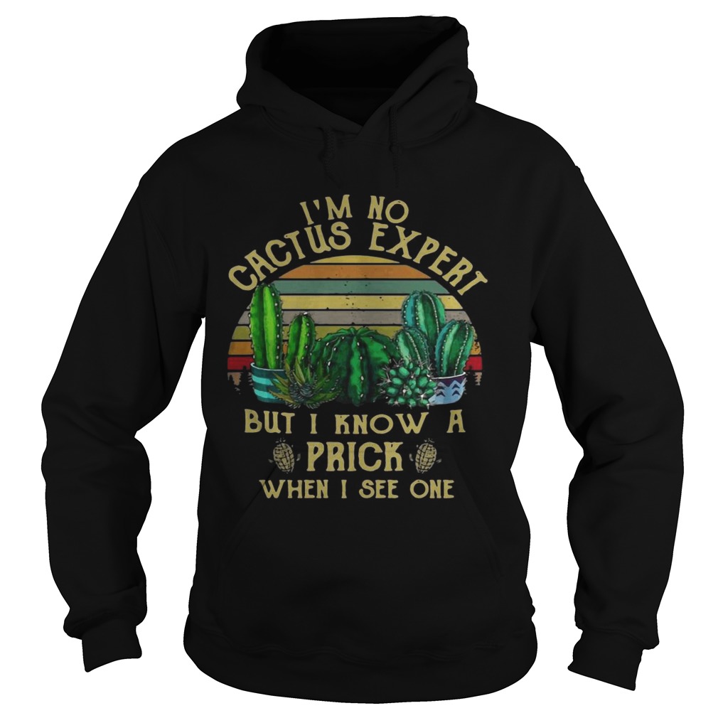Im no cactus expert but I know a prick when I see one vintage Hoodie