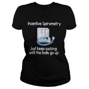Incentive Spirometry just keep sucking untilthe balls go up Ladies Tee