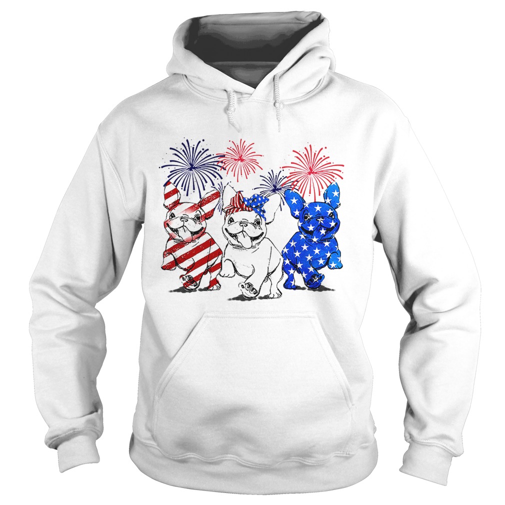 Independence day 4th of July French bulldog beauty America flag Hoodie