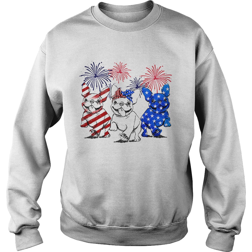 Independence day 4th of July French bulldog beauty America flag Sweatshirt