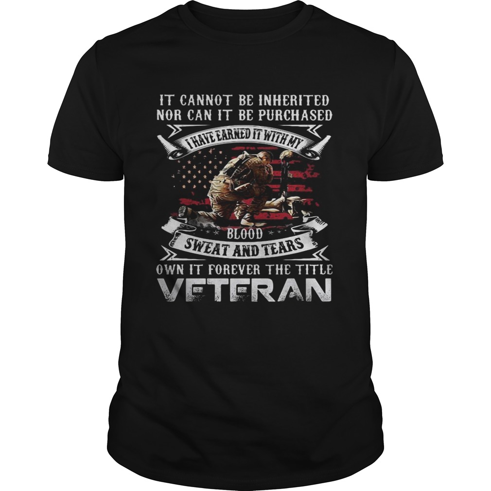 It cannot be inherited nor can it be purchased veteran shirt