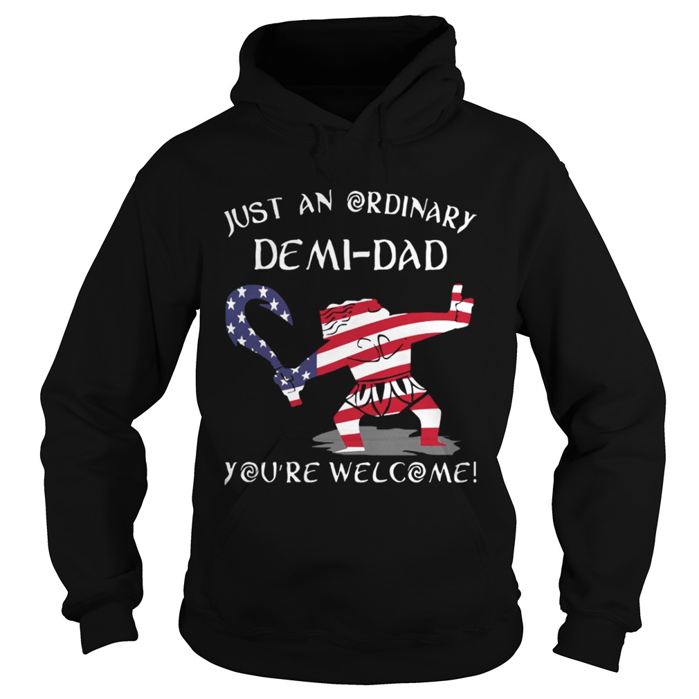 Just an ordinary American Flag DemiDad youre welcome Hoodie